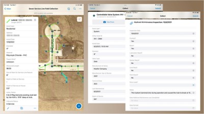 Mobile workers access data and complete field workflows using mobile applications. Data collected in the field is shared with stakeholders in the office. 