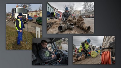 Workers in the field always have up-to-date data for their work, and they can collect new data, if needed. 