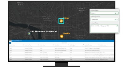 Incident map 