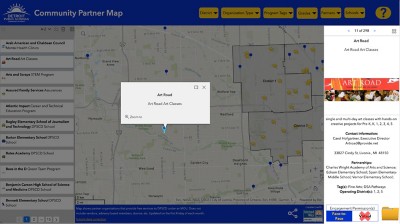ArcGIS Detroit Public Schools Community Partner Map