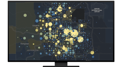 Map of Denver, Colorado