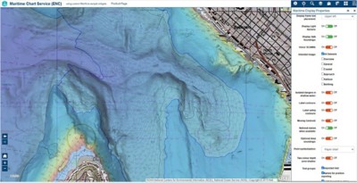 ENC published using ArcGIS Maritime for ArcGIS Enterprise