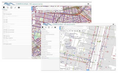 Left: Map overview within the new web GIS. Right: Additional detail becomes visible depending on the map scale.